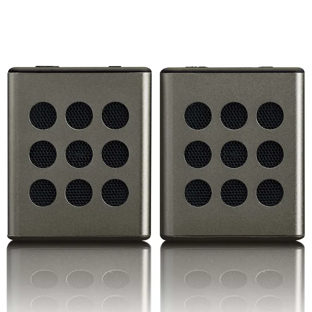lenco-btp-200bk-bluetooth-stereo-lautsprecher-set-grau-2x-speaker image 1