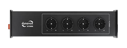 dynavox-x1000b-hifi-netzfilter-steckdosenleiste-mit-4-gefilterten-pl-tzen-schwar image 8