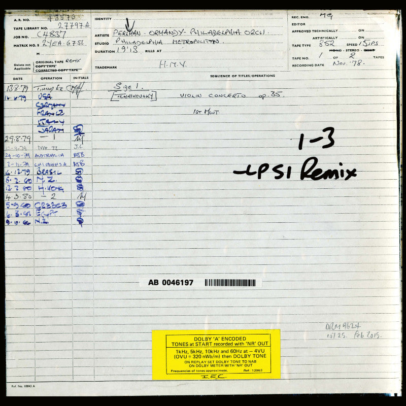 revox-b77-master-tape-itzhak-perlman-tchaikovsky-violin-concerto image 7