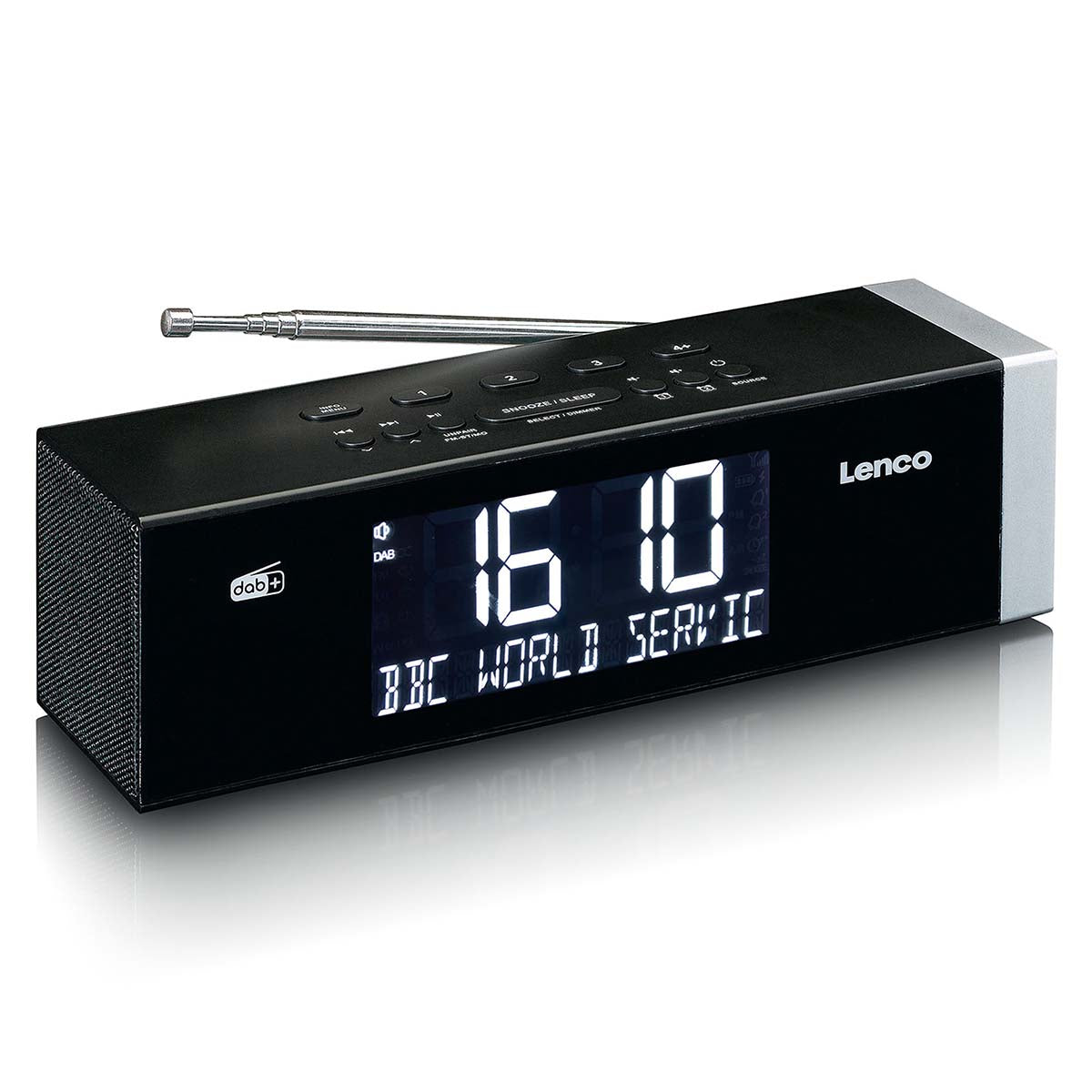 lenco-cr-640-stereo-dab-fm-wecker-radio-mit-bluetooth-usb-ladeport-und-aux-schwa image 5