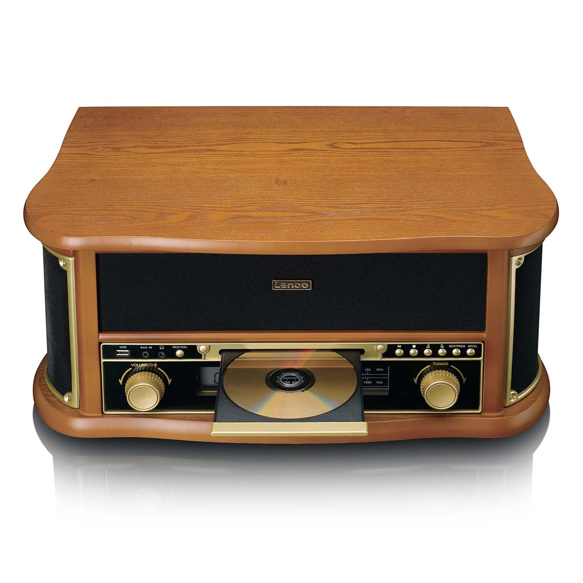 classic-phono-tcd-2551wd-retro-plattenspieler-holz-mit-bluetooth-cd-kassette-rad image 4