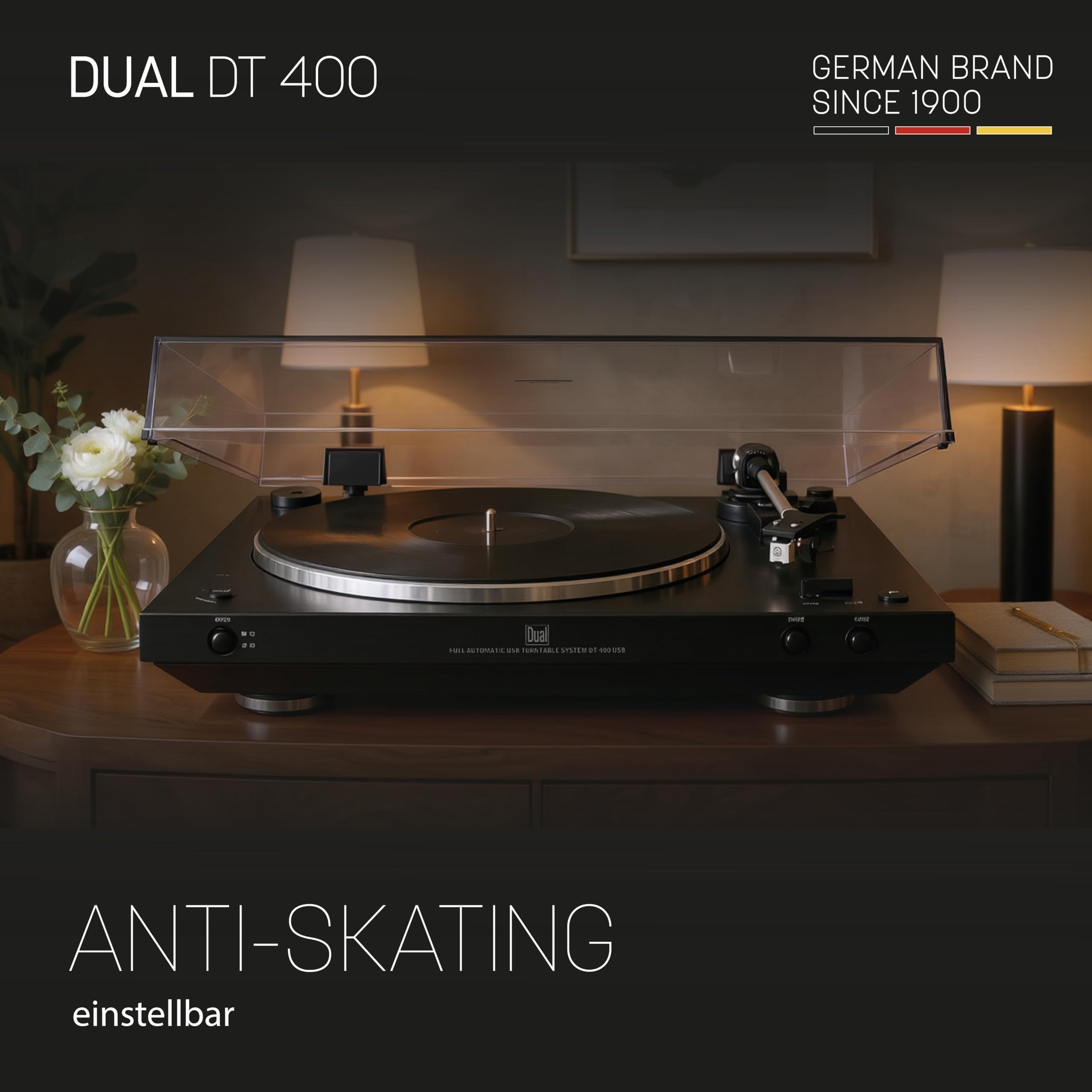 dual-dt-400-usb-vollautomatik-plattenspieler-33-45-mit-magnet-system-schwarz image 4