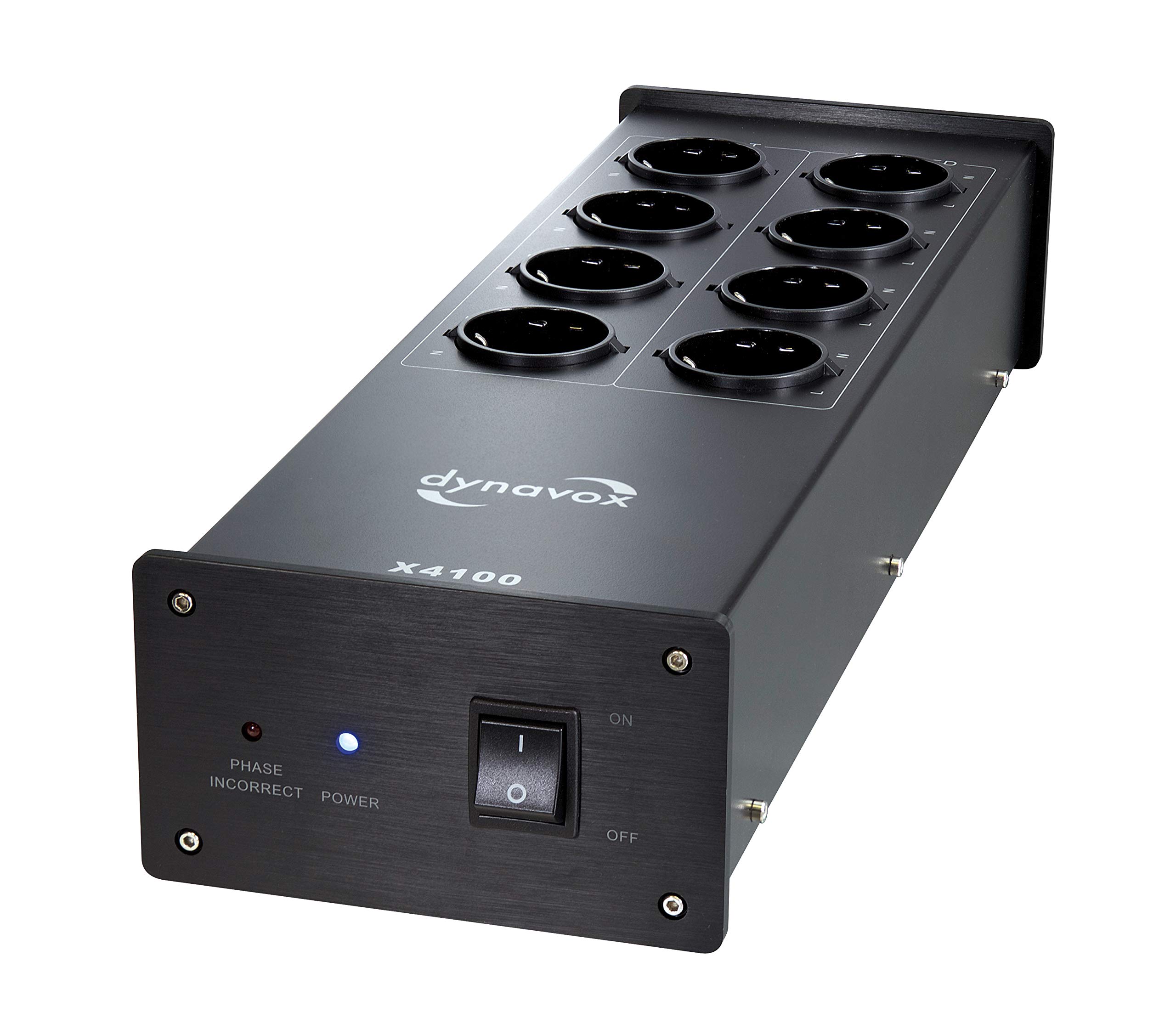dynavox-x4100s-hifi-netzfilter-mehrfach-steckdose-8-fach-silber-mit-phasen-led image 6