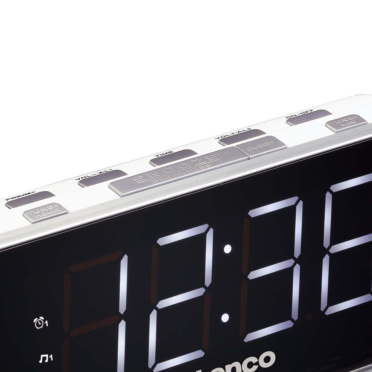 lenco-cr-18-fm-weckerradio-mit-1-8-led-display-wei image 3