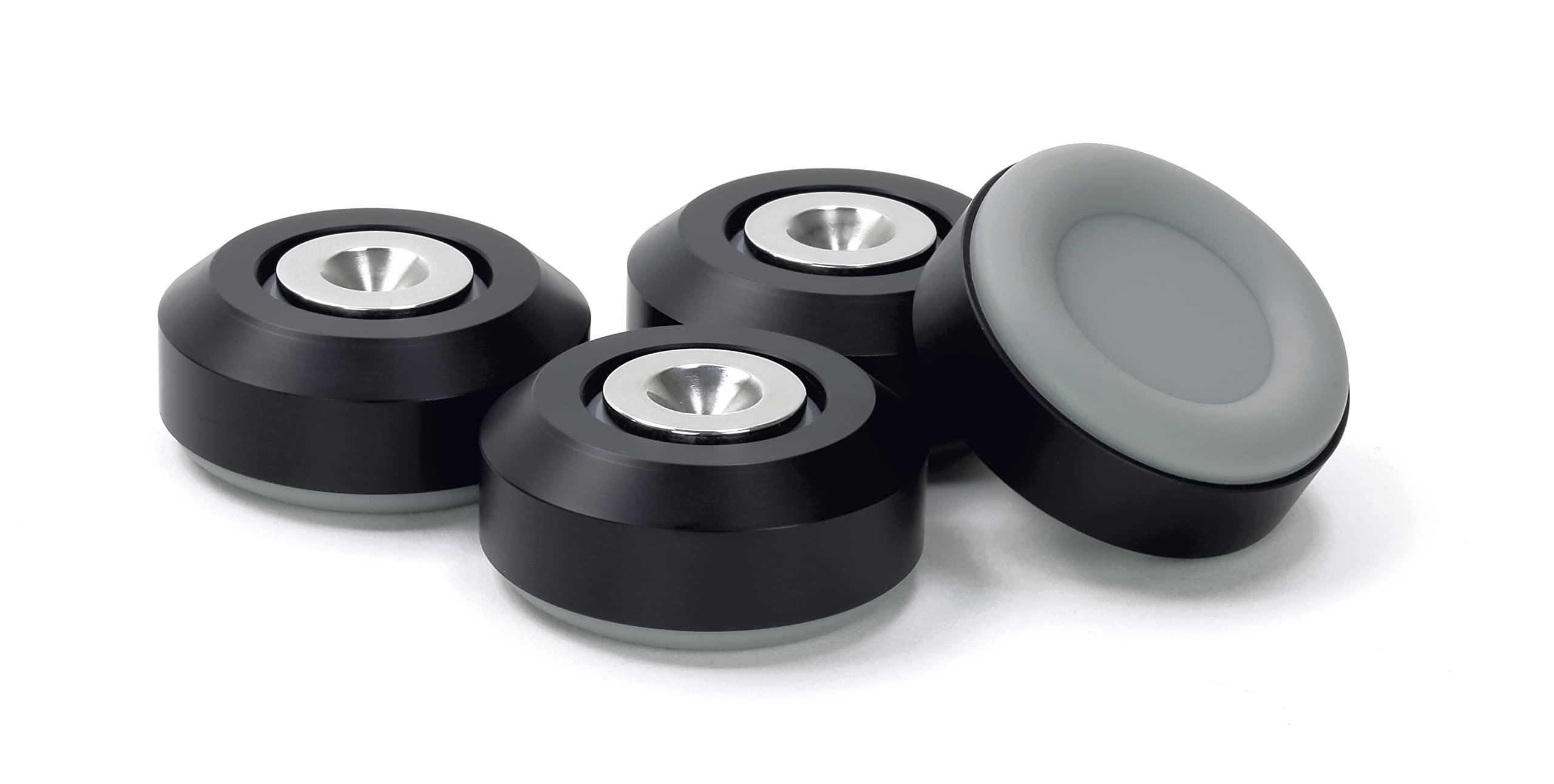 dynavox-highend-dual-absorber-entkoppler-4er-set-aluminium-schwarz image 1