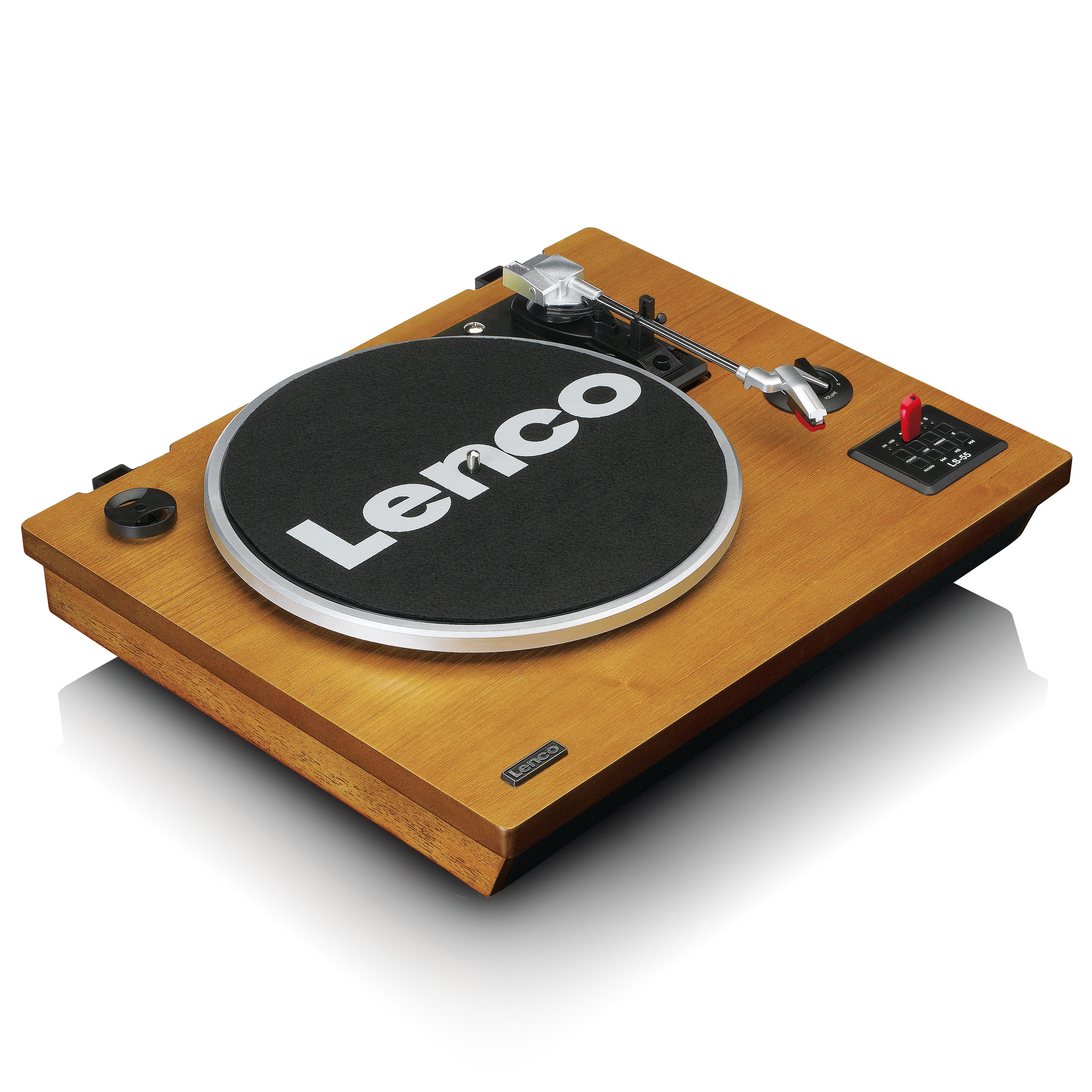 lenco-ls-55wa-plattenspieler-holz-mit-bluetooth-usb-mp3-und-lautsprechern image 5