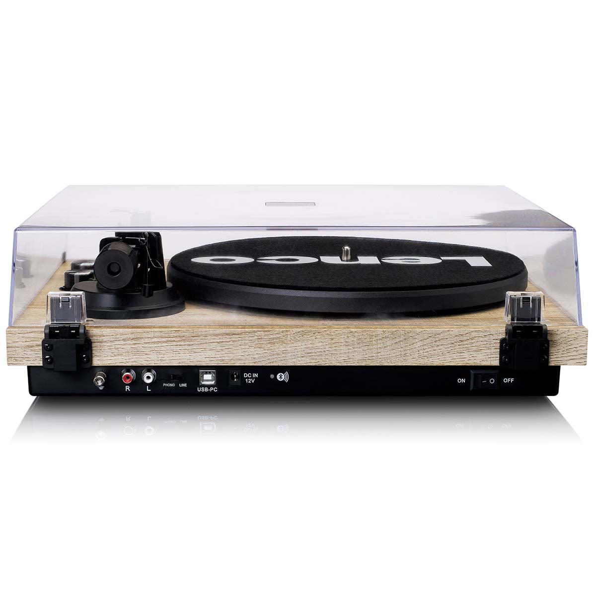 lenco-lbt-188pi-bluetooth-plattenspieler-holz-riemenantrieb-33-45-u-min image 2