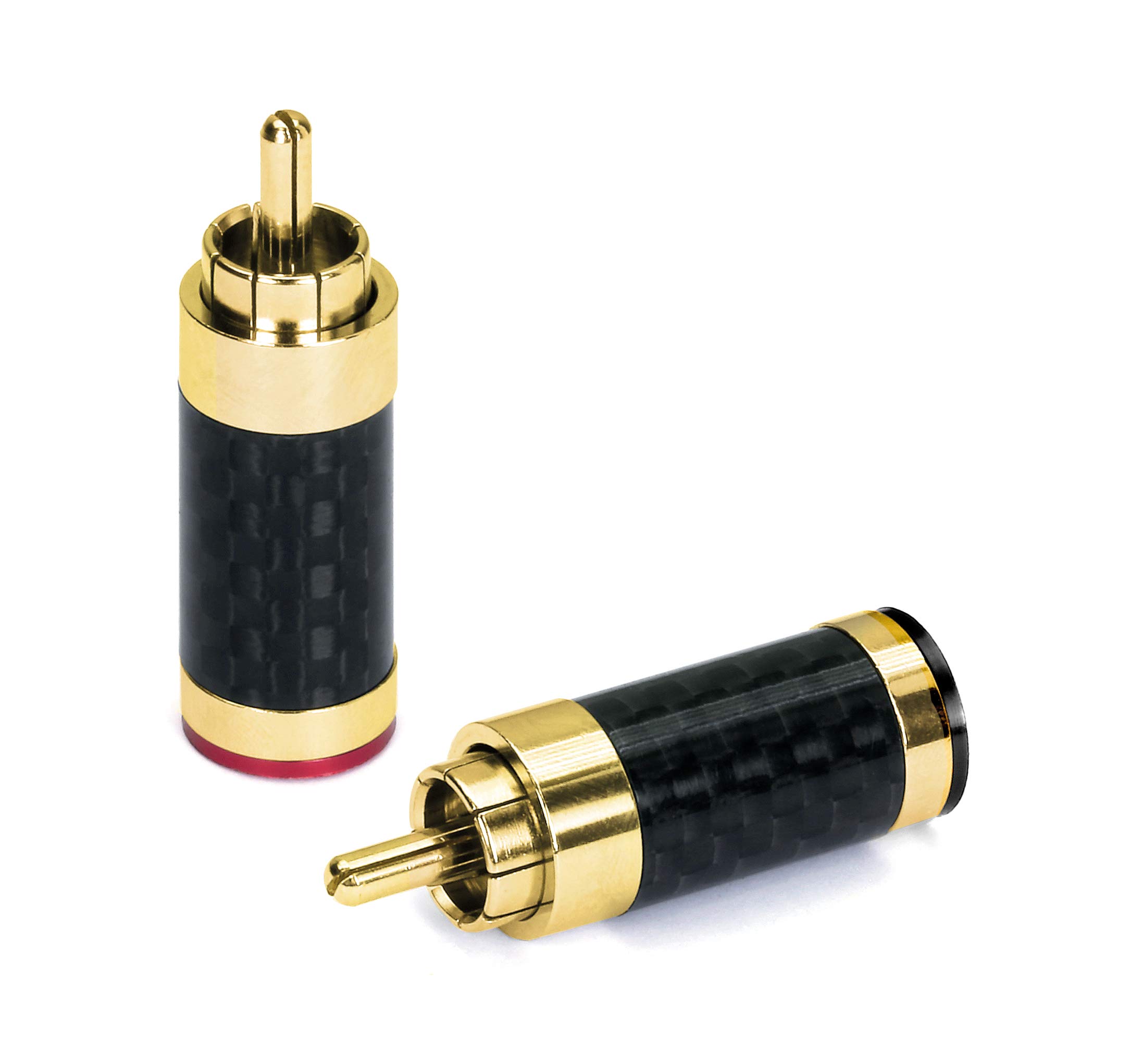 dynavox-cinchstecker-carbon-4er-set-vergoldet-rot-schwarz image 2