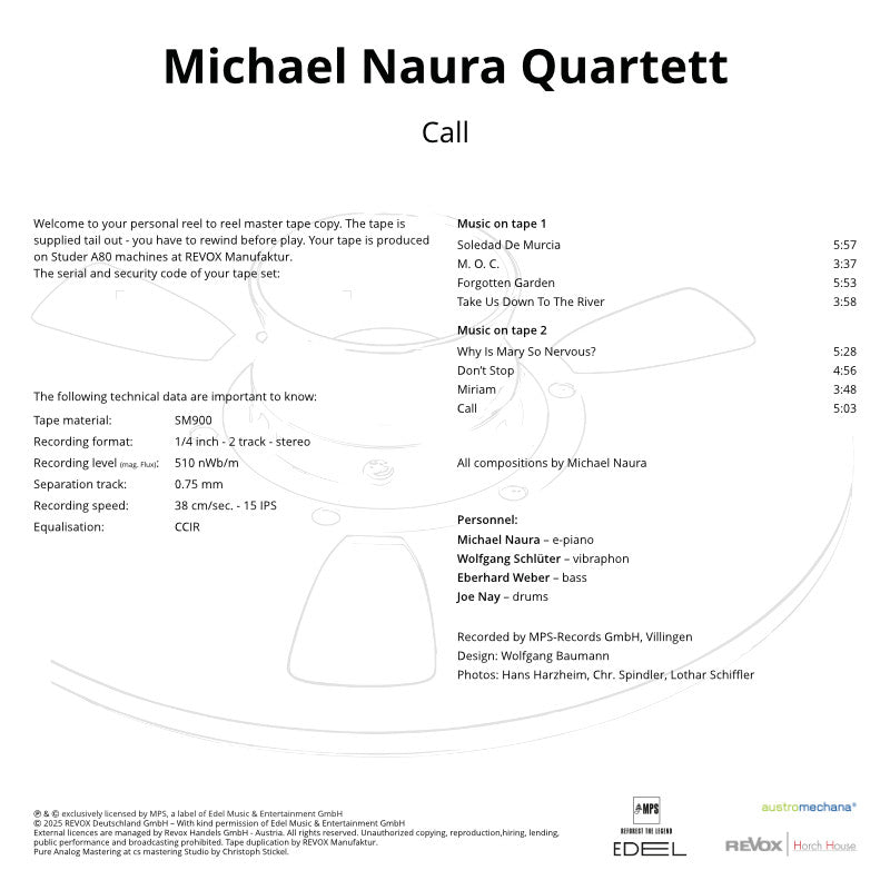 revox-michael-naura-quartett-call-master-tape-b77 image 5