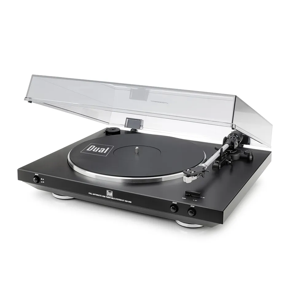 dual-dt-400-usb-vollautomatik-plattenspieler-33-45-mit-magnet-system-schwarz image 1