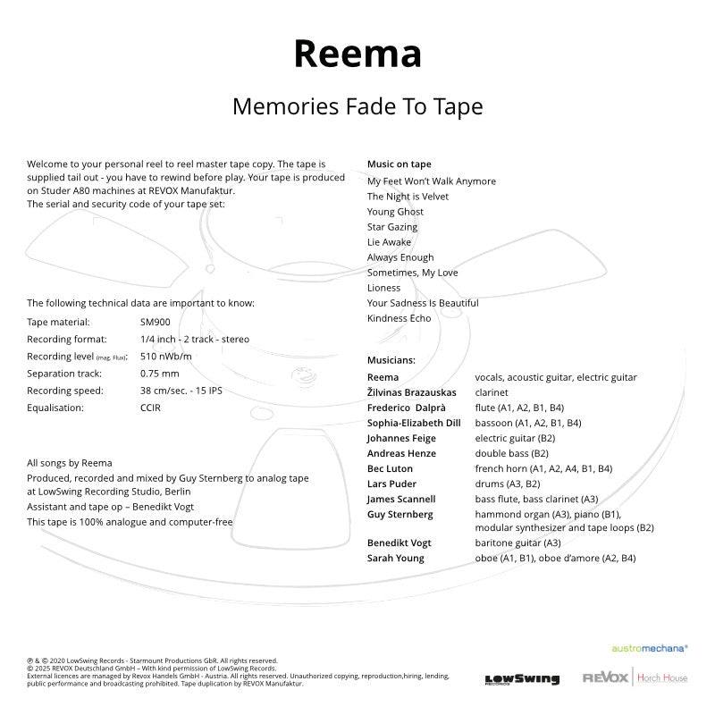 revox-reema-memories-fade-to-tape-master-tape-lowswing-records image 3
