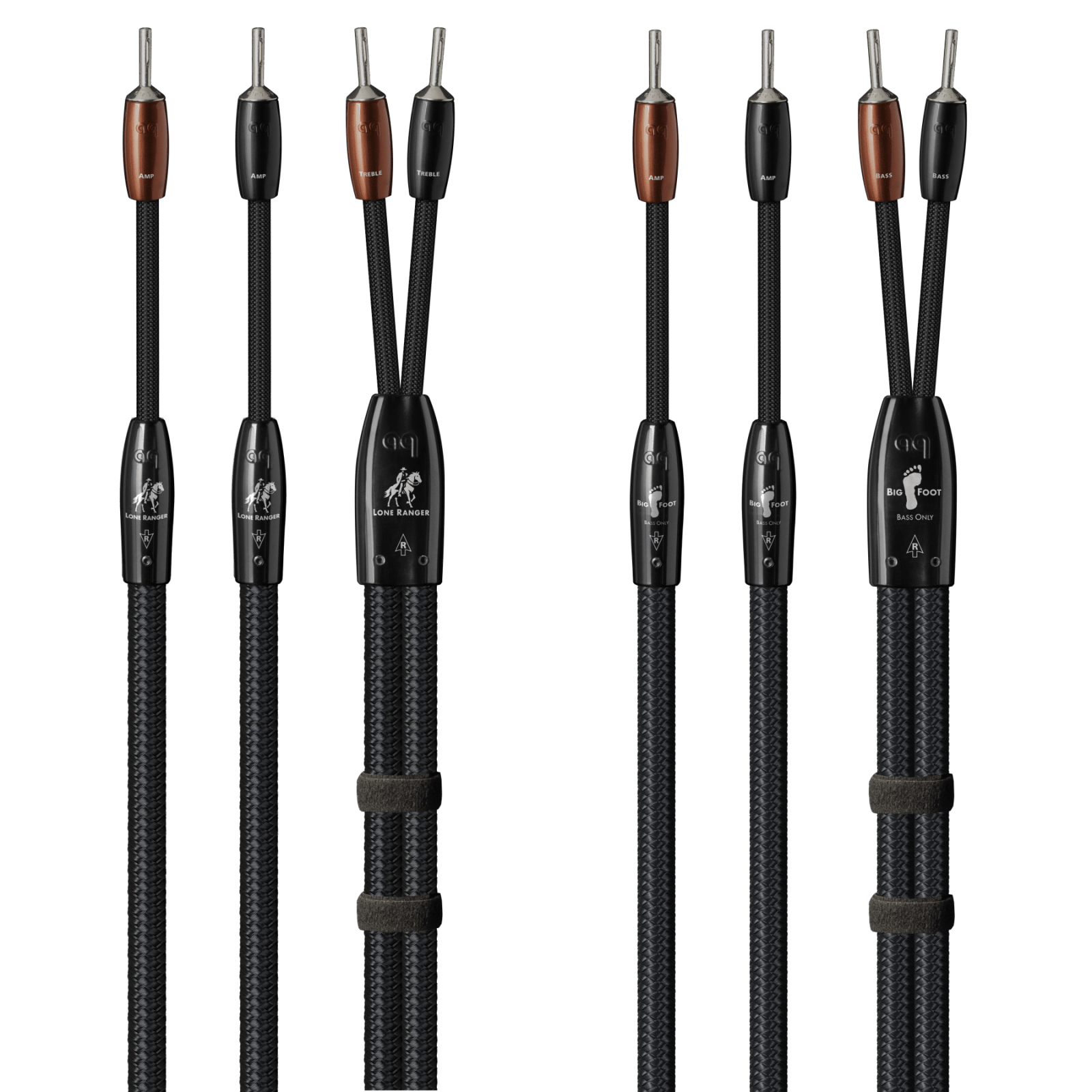 audioquest-lone-ranger-bigfoot-biwire-combo-bi-wiring-lautsprecherkabel-2-5-m image 2