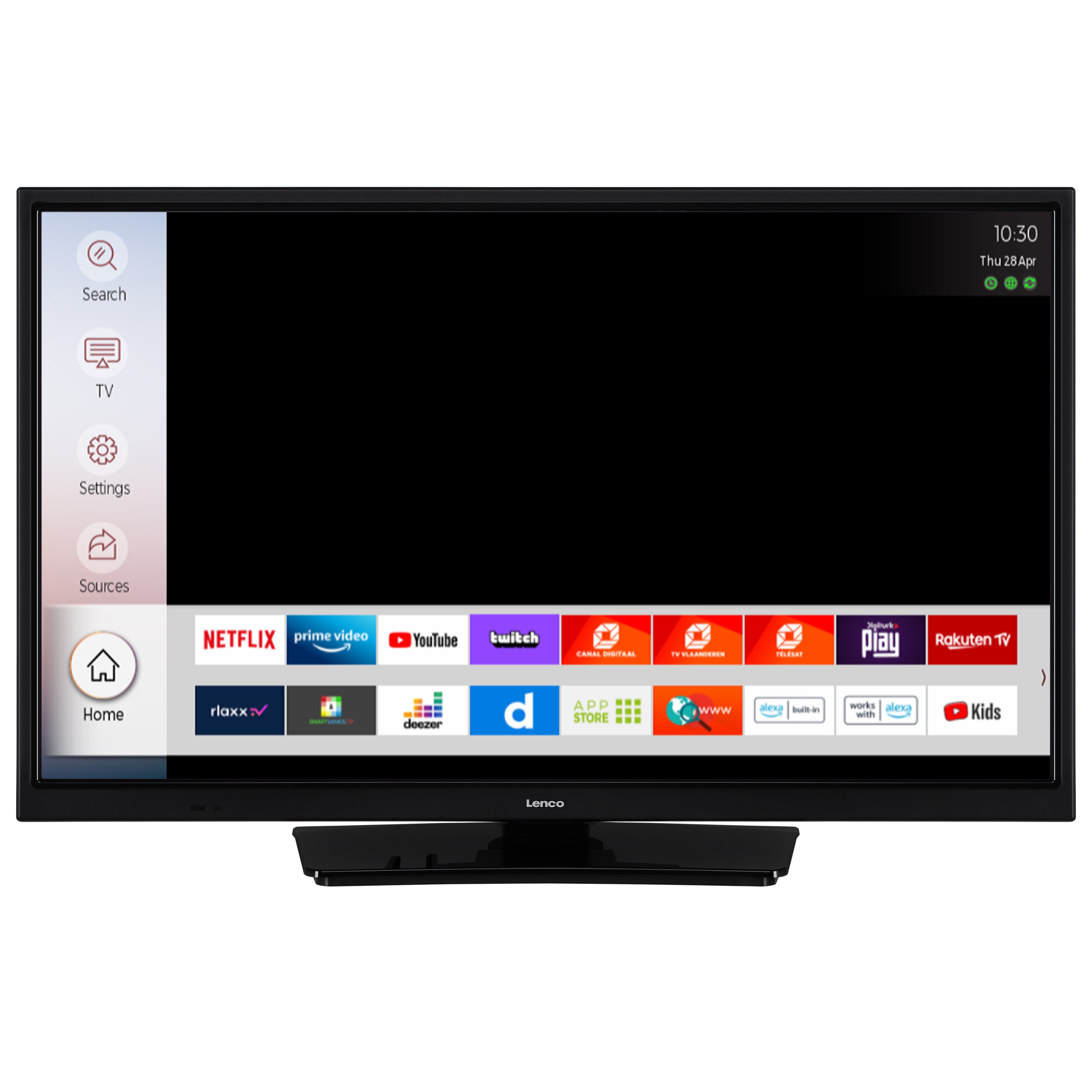 lenco-dvl-2483bk-v2-24-zoll-smart-tv-mit-dvd-player-und-12v-adapter-schwarz image 4