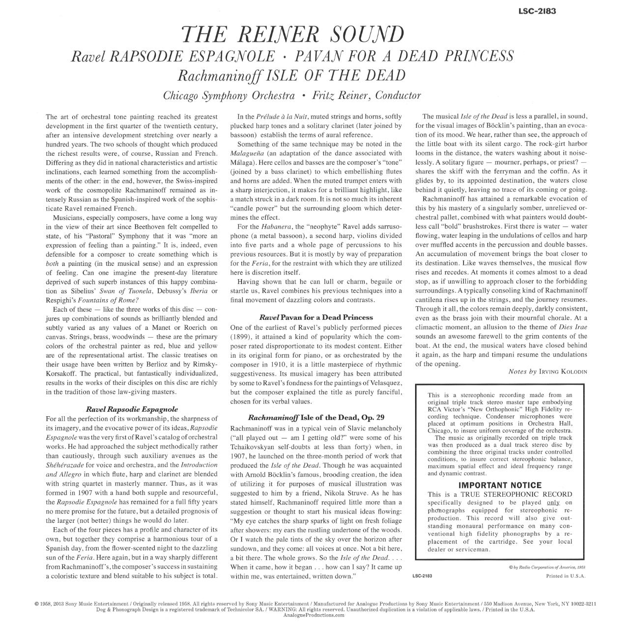 revox-the-reiner-sound-ravel-rachmaninoff-master-tape-fritz-reiner-chicago-symph image 2
