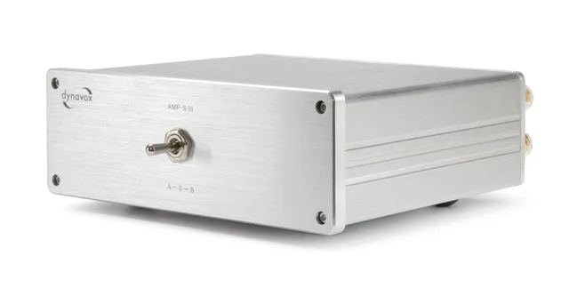 dynavox-amp-s-iii-verst-rker-und-lautsprecher-umschalter-silber-aluminium image 1