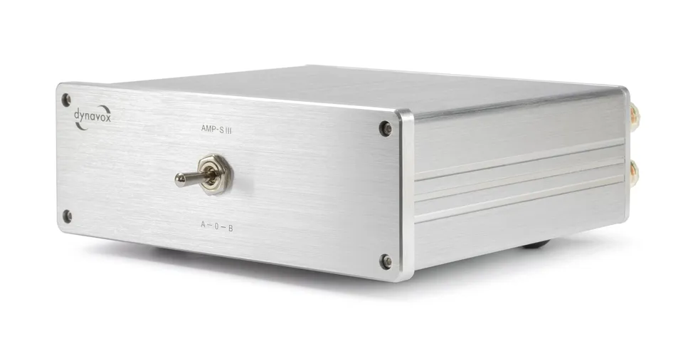 dynavox-amp-s-iii-verst-rker-und-lautsprecher-umschalter-silber-aluminium image 1