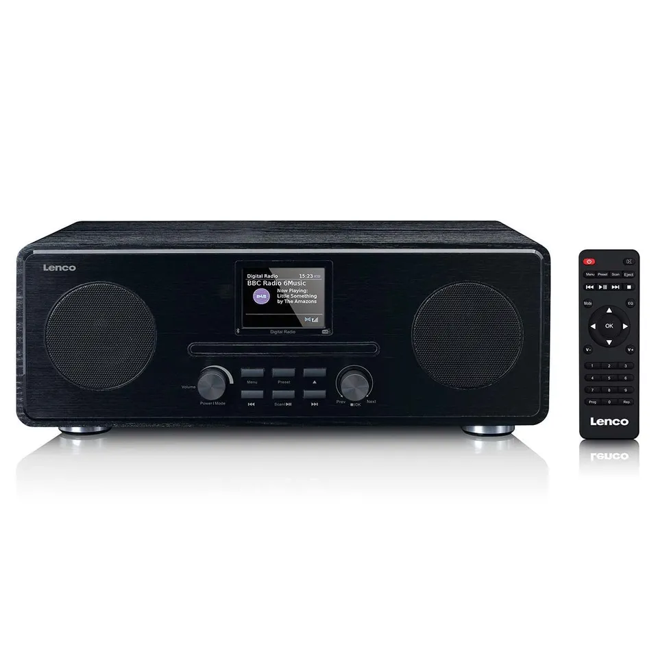 lenco-dar-061bk-dab-fm-radio-mit-cd-spieler-und-bluetooth-schwarz image 1