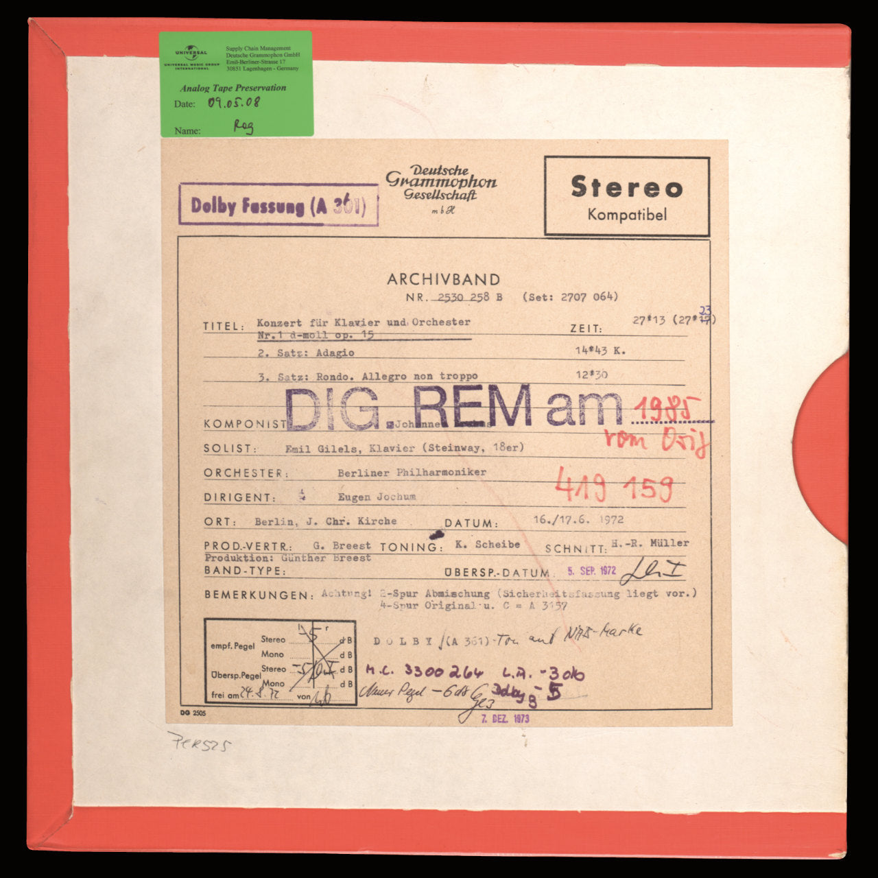 revox-johannes-brahms-concerto-for-piano-and-orchestra-no-1-master-tape image 8