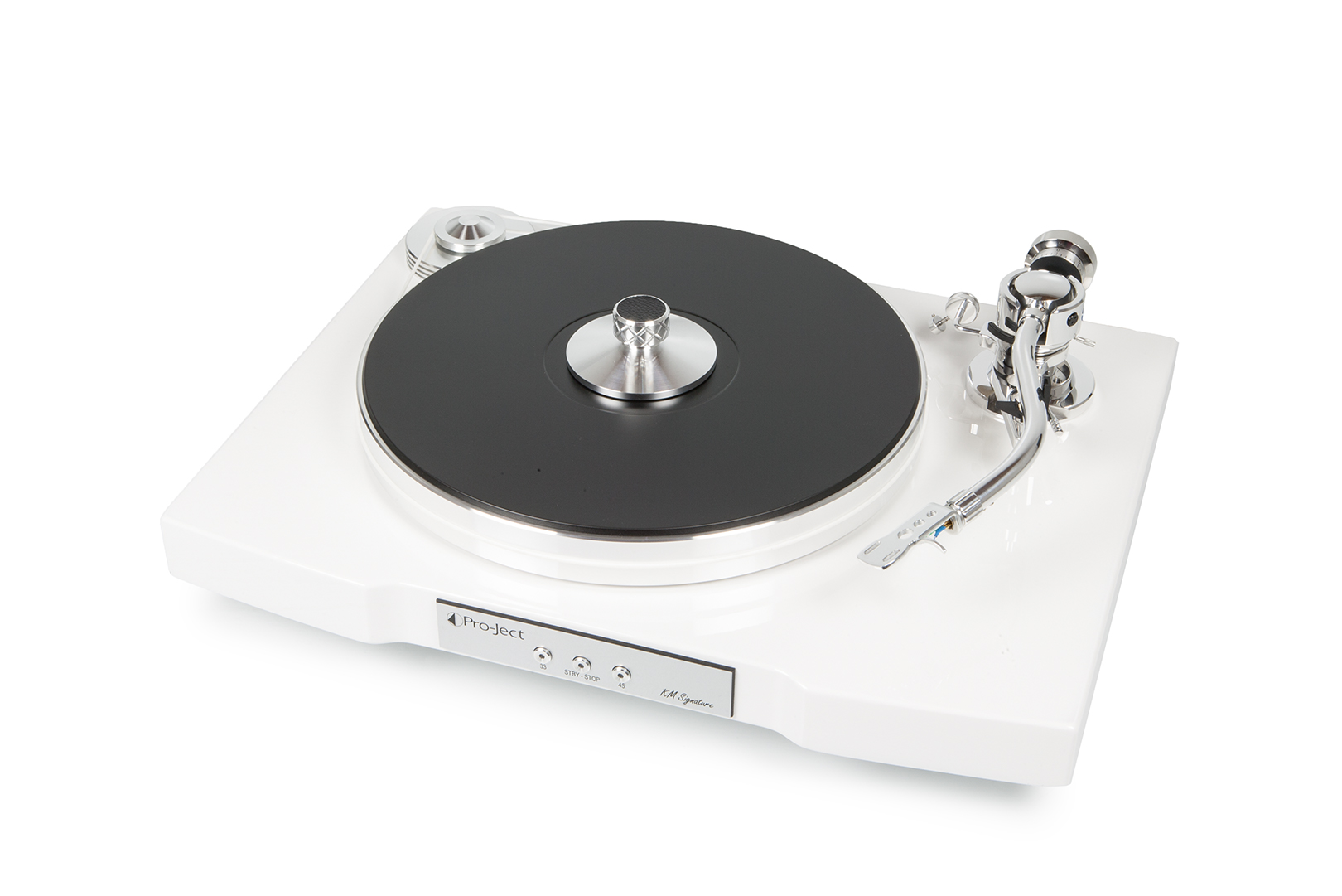 pro-ject-km-signature-high-end-plattenspieler-mit-9-s-schwarz-aluminiumtonarm-pr image 1