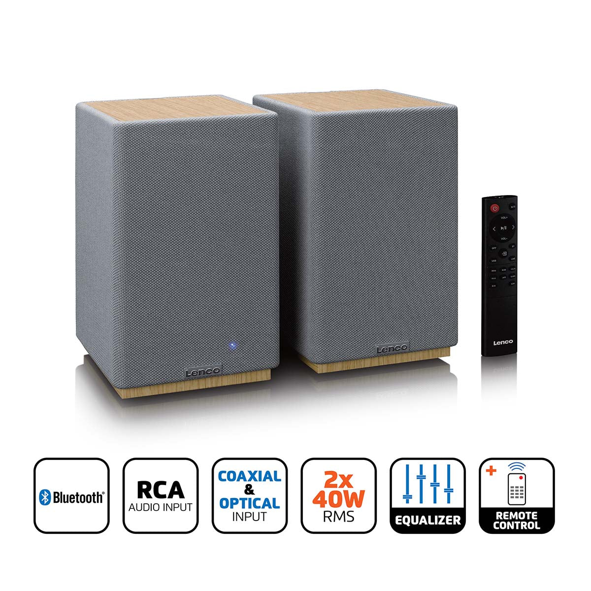 lenco-spb-241wdgy-hifi-stereo-bluetooth-lautsprecher-set-2-st-ck-holz-grau image 7