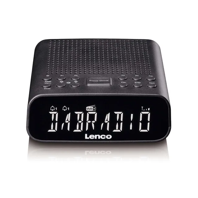 lenco-cr-606bk-uhrenradio-mit-dab-fm-bluetooth-und-lcd-display-schwarz image 1