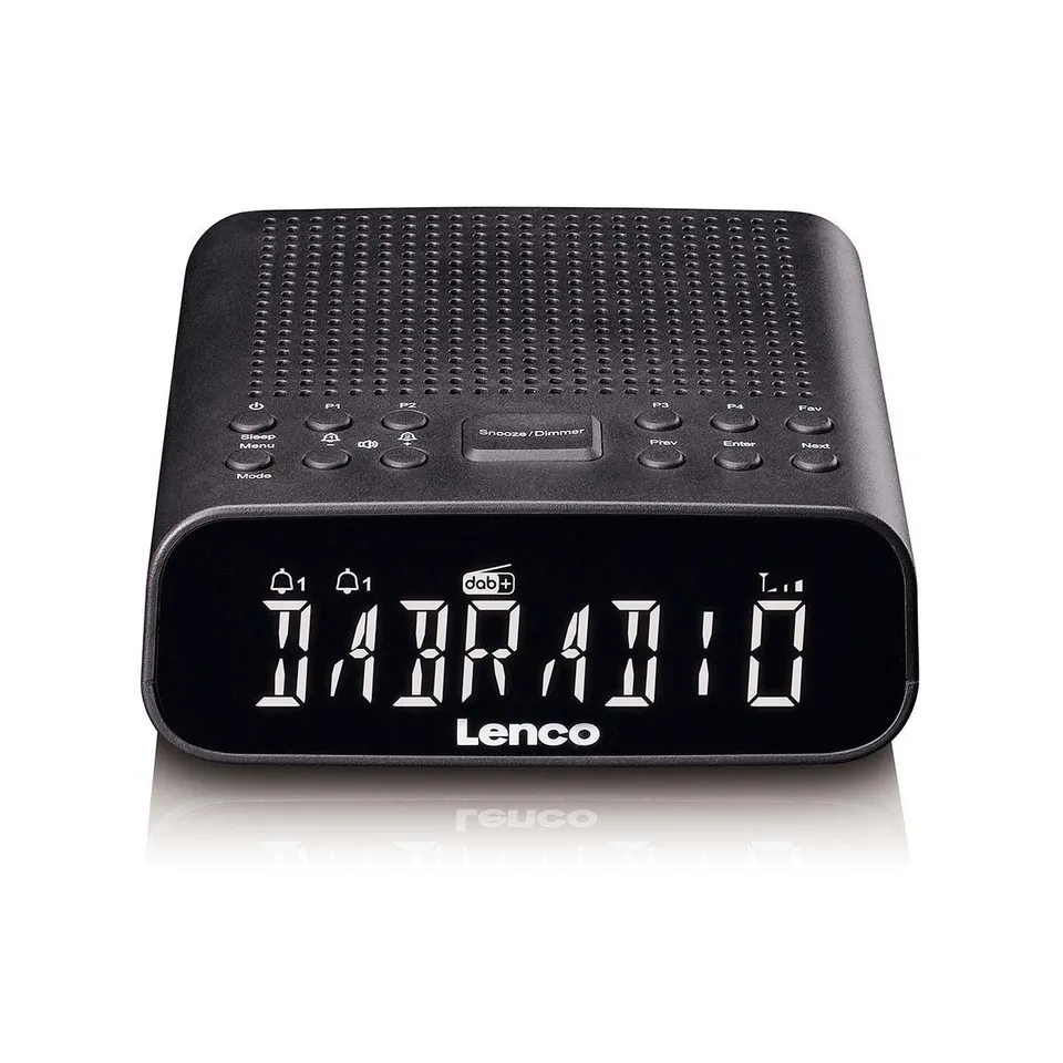 lenco-cr-606bk-uhrenradio-mit-dab-fm-bluetooth-und-lcd-display-schwarz image 1