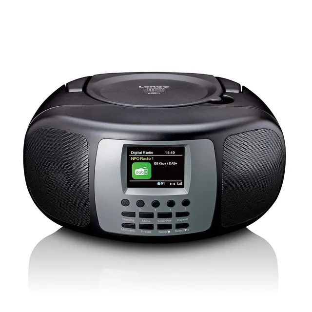 lenco-scd-860bk-tragbares-dab-fm-radio-mit-bluetooth-und-cd-schwarz image 1