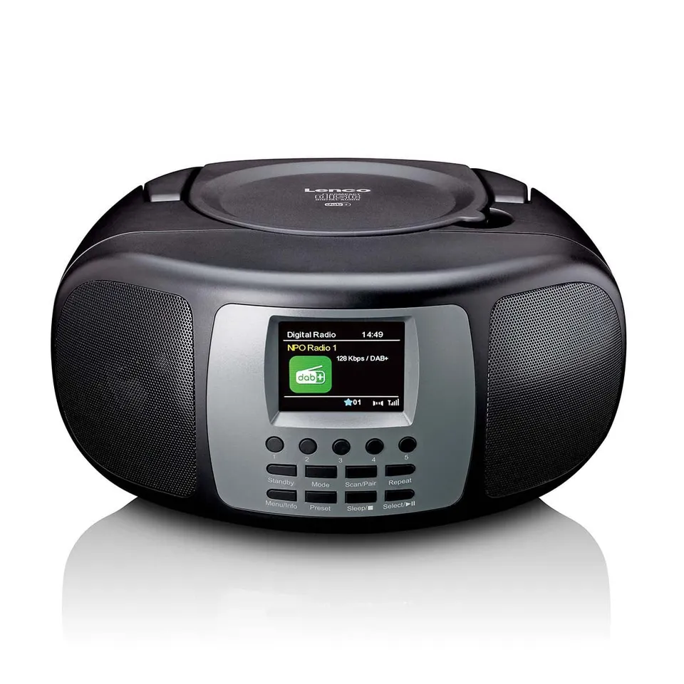 lenco-scd-860bk-tragbares-dab-fm-radio-mit-bluetooth-und-cd-schwarz image 1