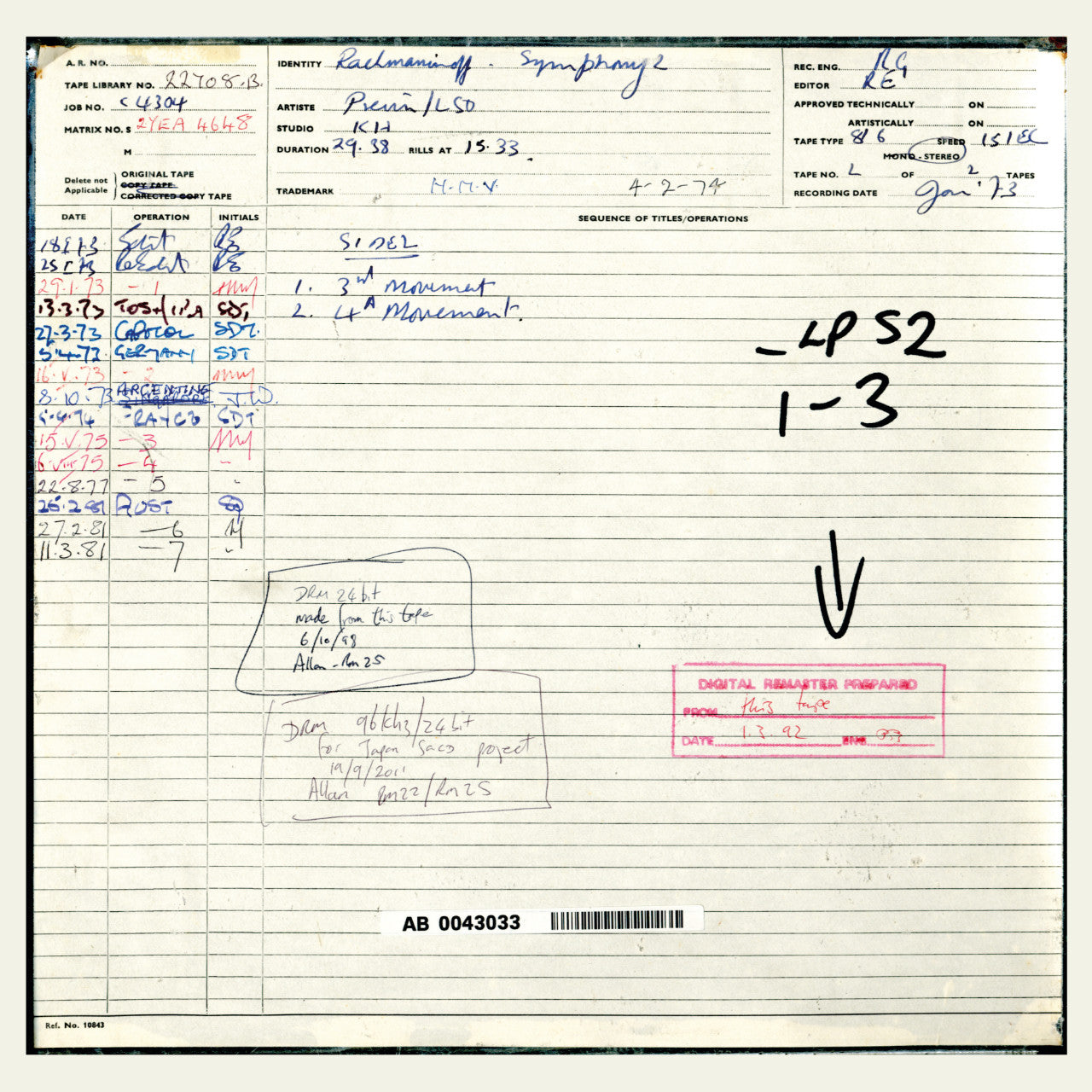 revox-andr-previn-rachmaninoff-2-symphonie-master-tape image 4