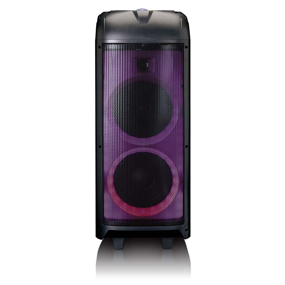 lenco-pa-260bk-party-lautsprecher-150-watt-rms-mit-led-licht-und-discokugel-schw image 5