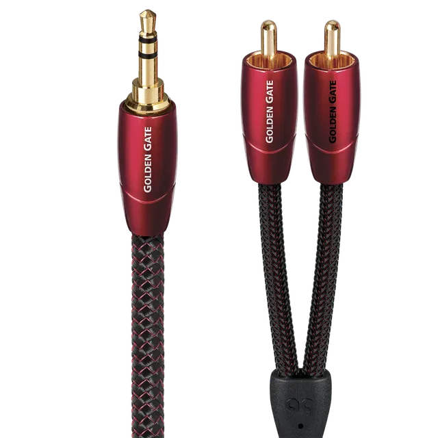 audioquest-golden-gate-3-5-mm-mini-auf-rca-kabel-perfect-surface-copper-0-6-m image 1