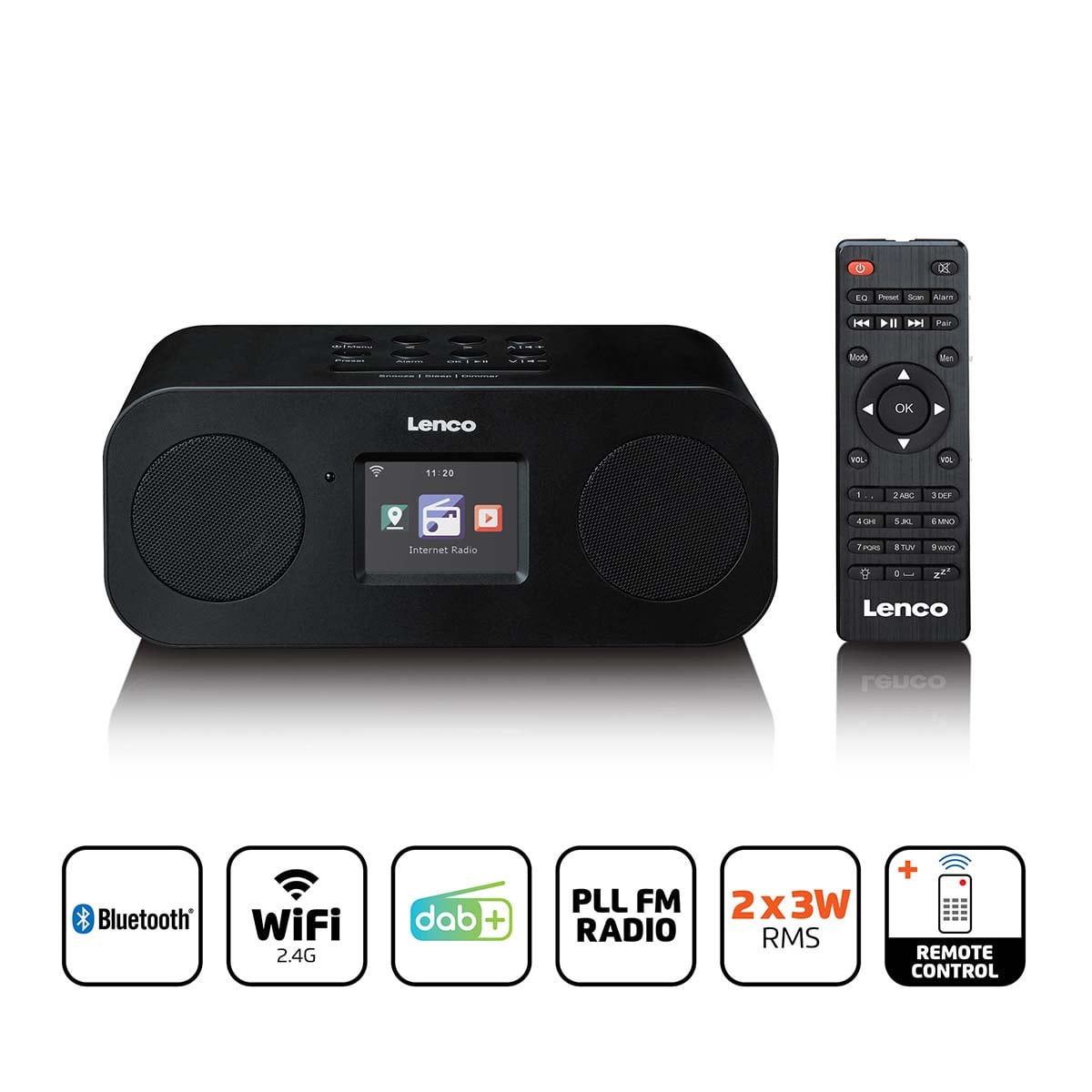 lenco-dir-121bk-stereo-internetradio-mit-dab-fm-und-bluetooth-schwarz image 5