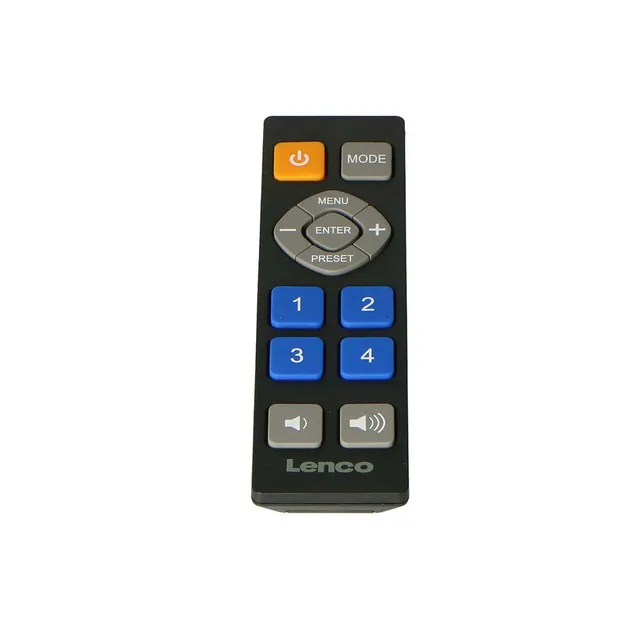 lenco-s002900-ersatzfernbedienung-schwarz-f-r-pdr-065bk image 1