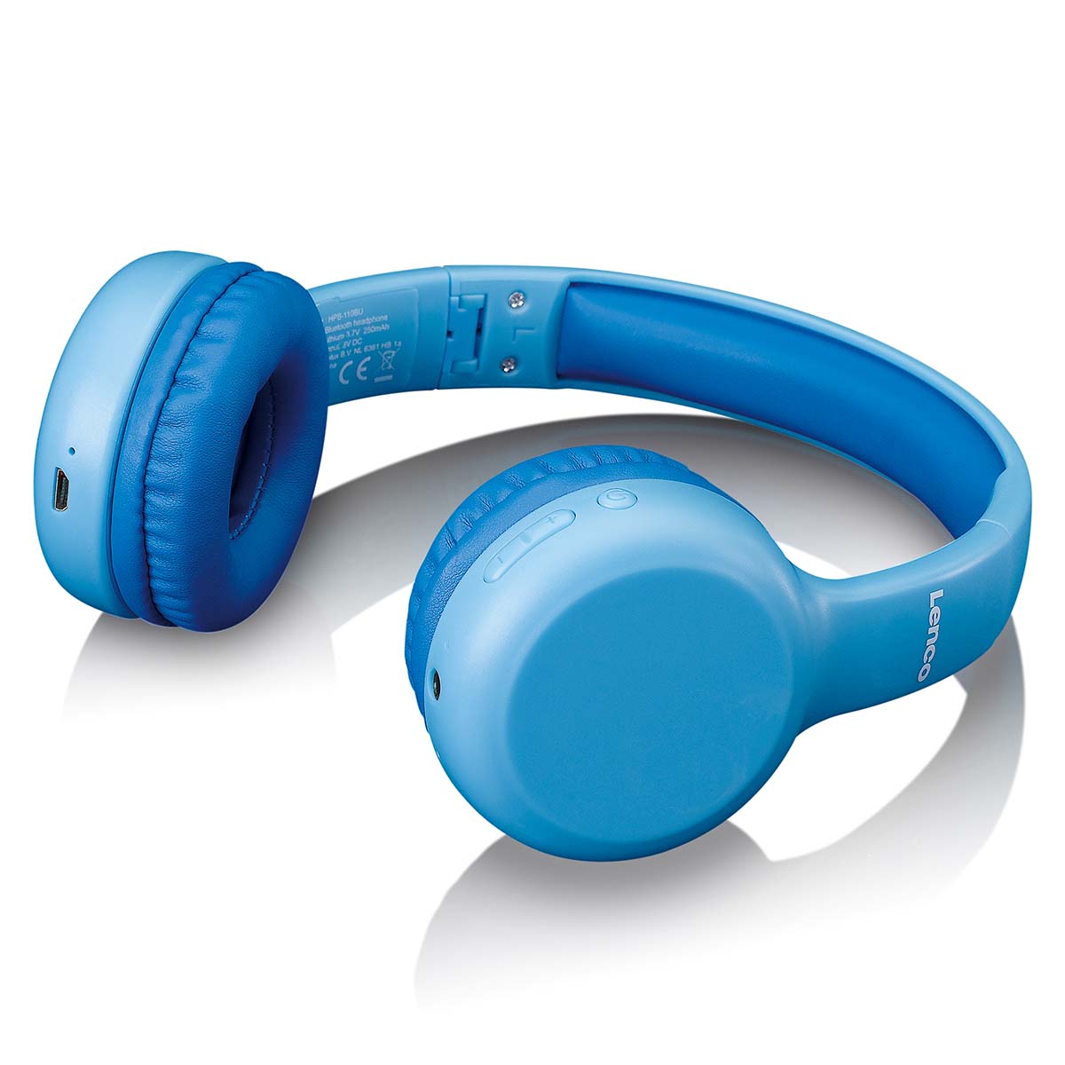 lenco-hpb-110bu-vouwbare-kinder-bluetooth-kopfh-rer-blau-85-db-volumenbegrenzer image 2