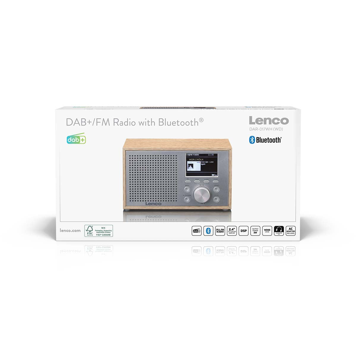 lenco-dar-017wh-dab-fm-tischradio-bluetooth-holz-eiche image 7