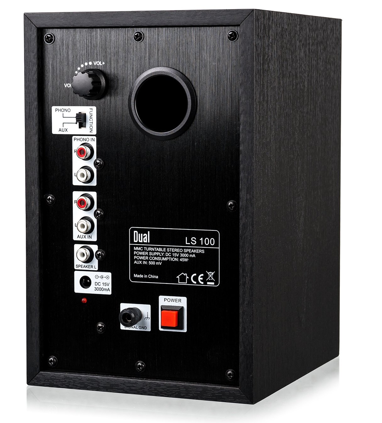 dual-ls-100-aktivlautsprecher-set-holz-2-wege-regalboxen-mit-phono-und-aux image 2