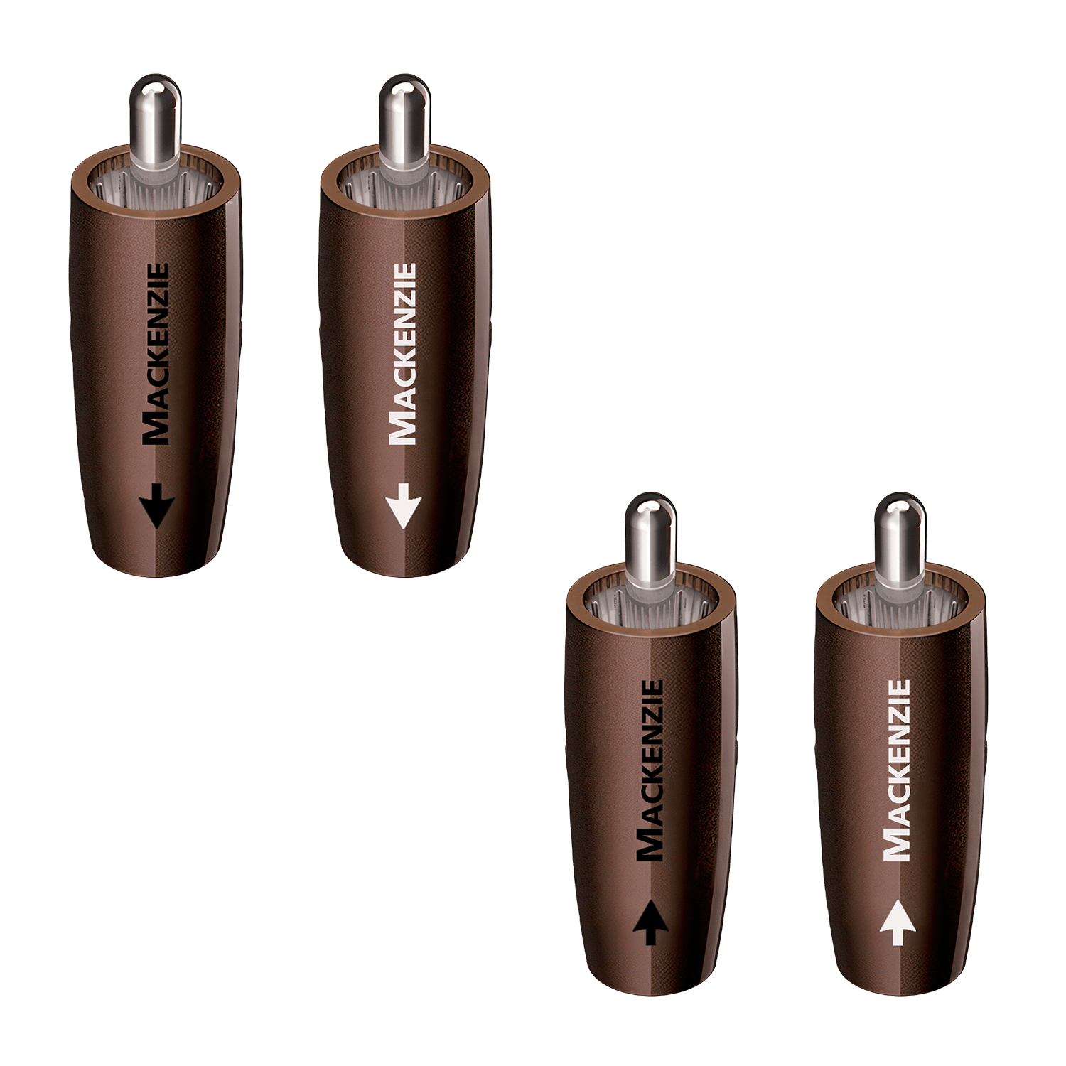 audioquest-mackenzie-rca-feldabschlussstecker-versilbert-richtungspfeile-f-r-riv image 1