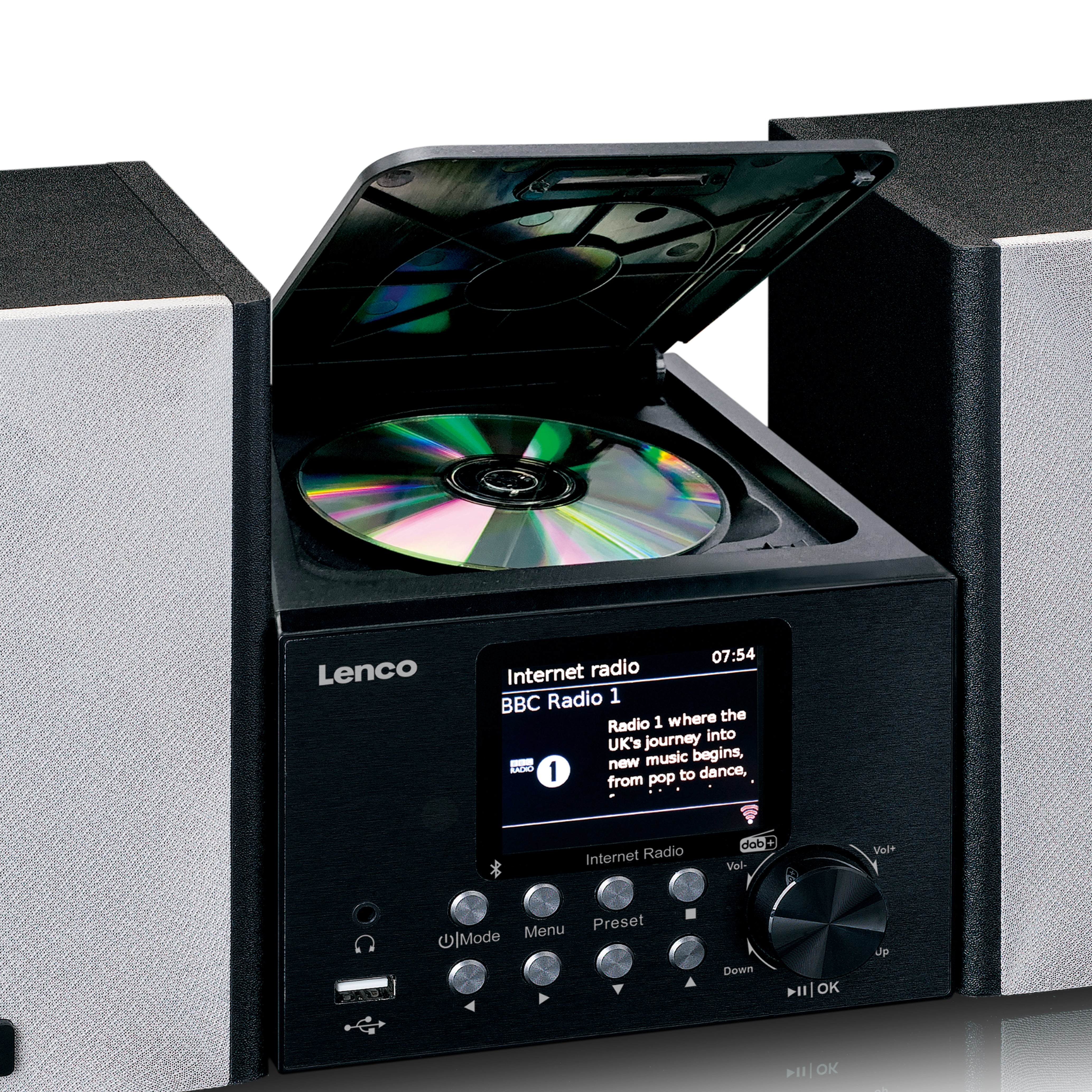 lenco-mc-250bk-micro-stereoanlage-mit-smart-radio-cd-dab-schwarz image 7