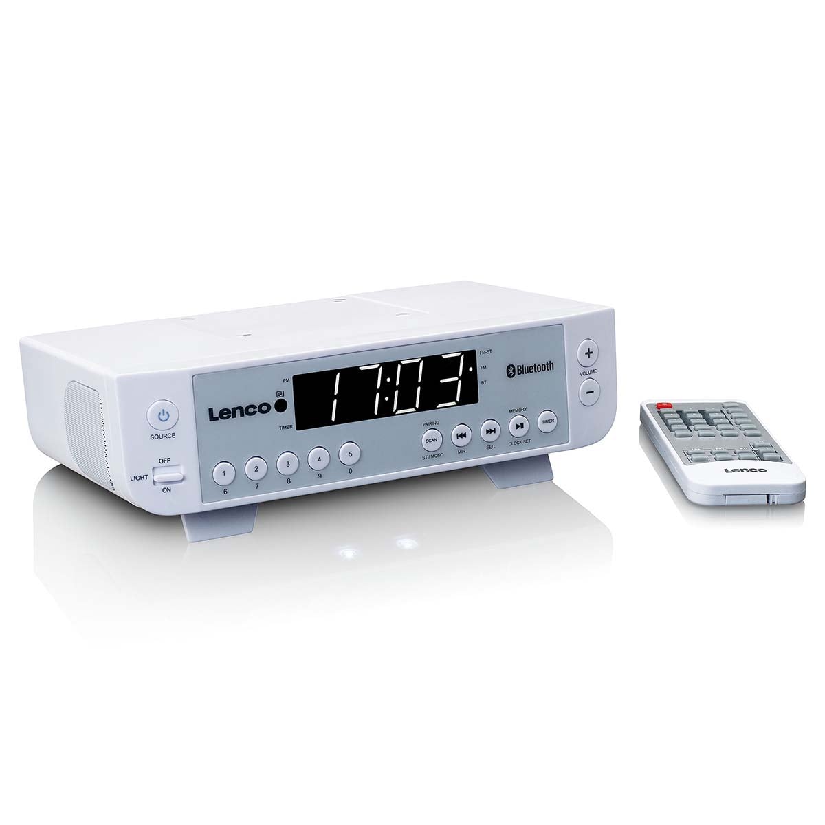 lenco-kcr-100wh-fm-k-chenradio-mit-bluetooth-led-licht-und-timer-wei image 4