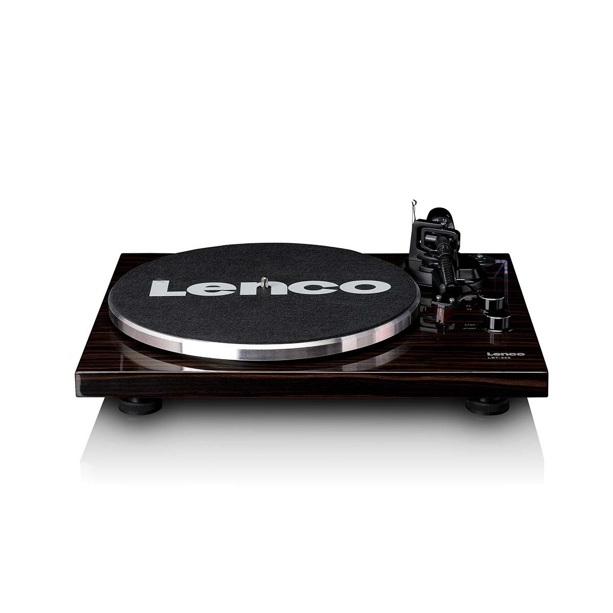 lenco-lbt-345wa-bluetooth-plattenspieler-mit-ortofon-2m-red-walnuss image 2