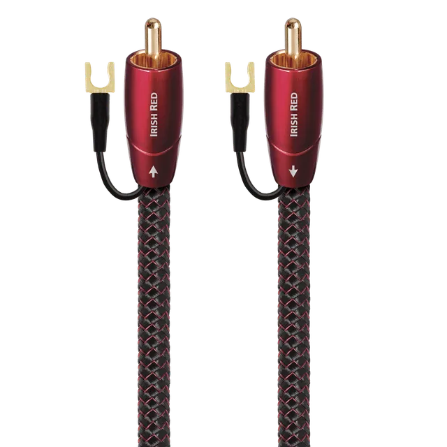 audioquest-irish-red-rca-subwoofer-kabel-massive-0-5-silberleiter-noise-dissipat image 1