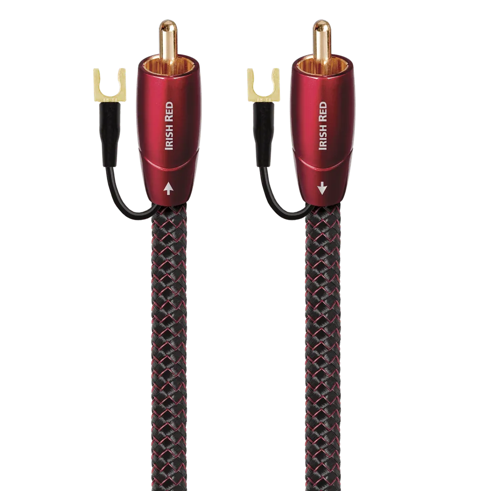 audioquest-irish-red-rca-subwoofer-kabel-massive-0-5-silberleiter-noise-dissipat image 1
