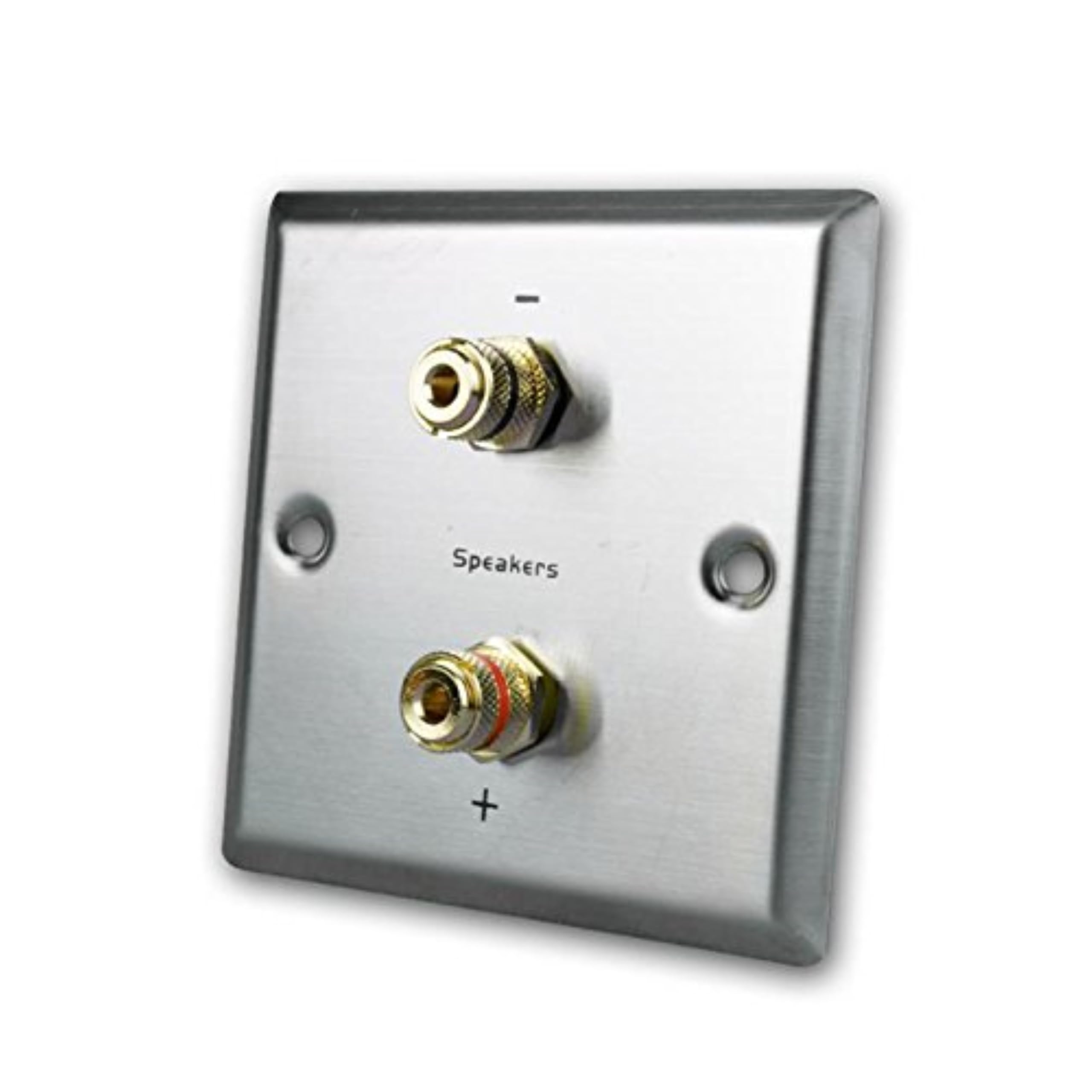 dynavox-ls-wand-anschlussblende-edelstahl-mit-2-bananensteckern image 1