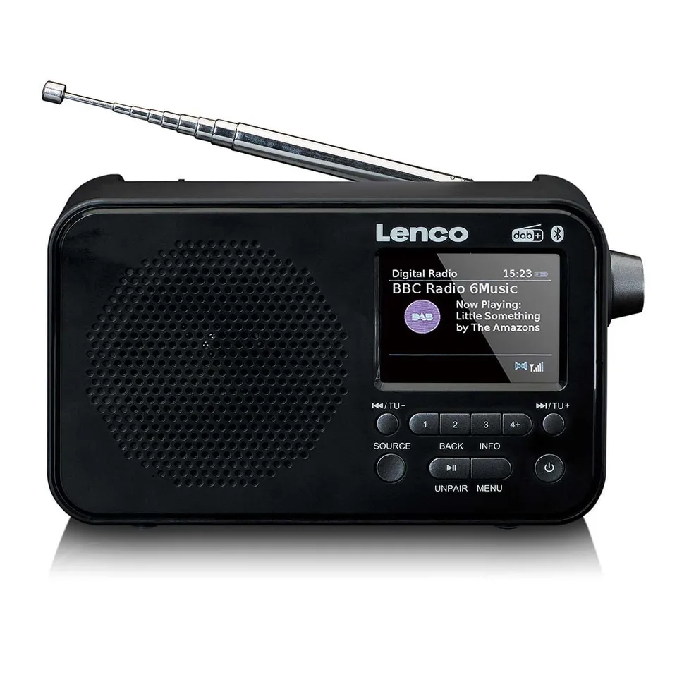 lenco-pdr-036bk-dab-fm-radio-mit-bluetooth-schwarz-2-4-zoll-farbdisplay image 1