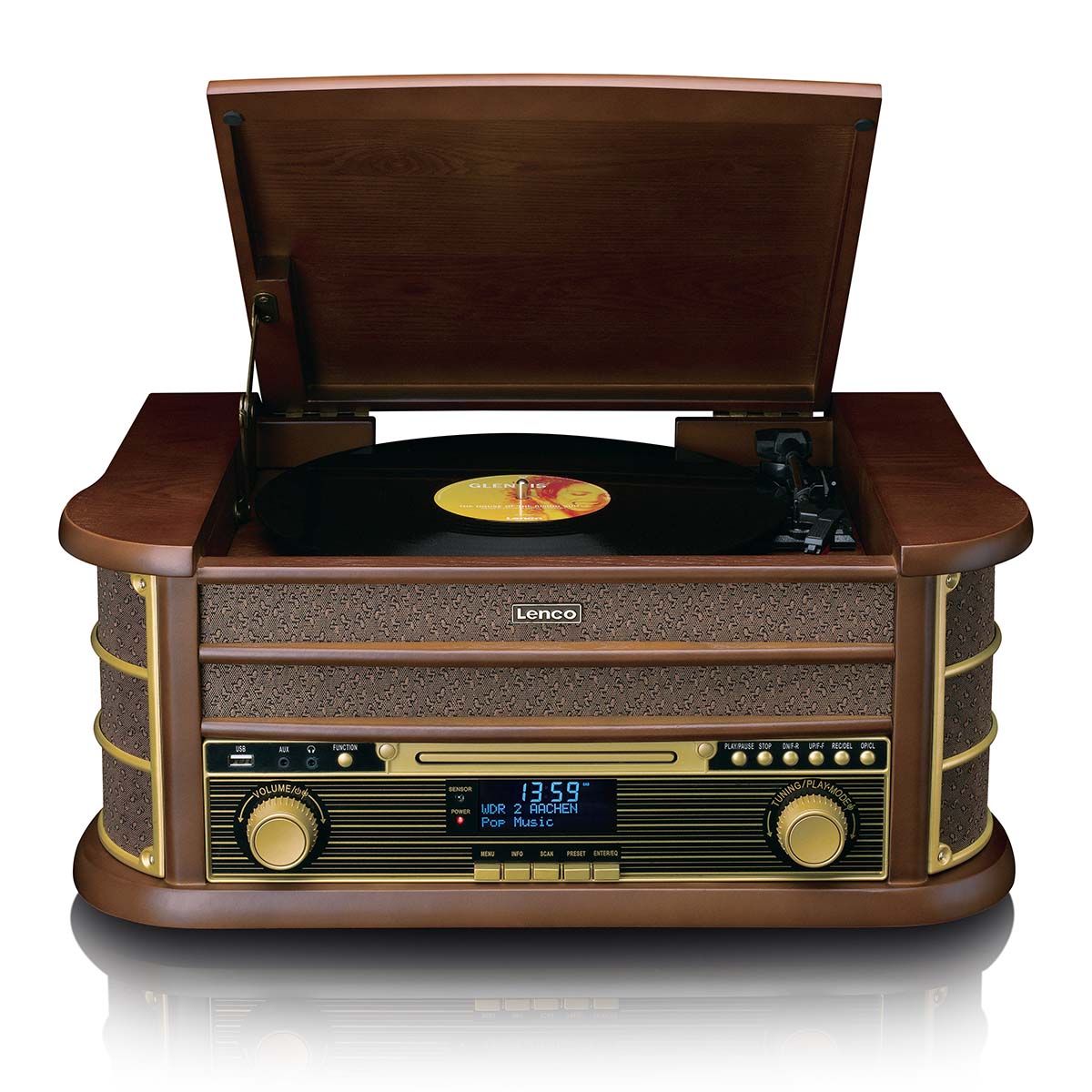lenco-classic-phono-tcd-3571my-retro-musiksystem-mit-plattenspieler-bluetooth-da image 8