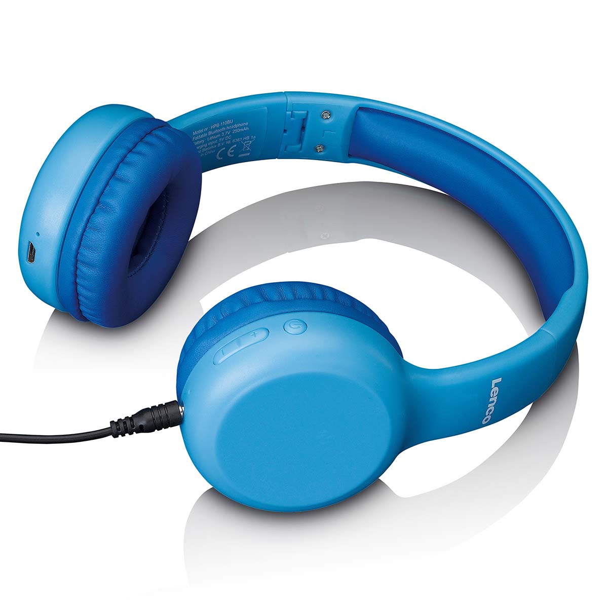 lenco-hpb-110bu-vouwbare-kinder-bluetooth-kopfh-rer-blau-85-db-volumenbegrenzer image 3