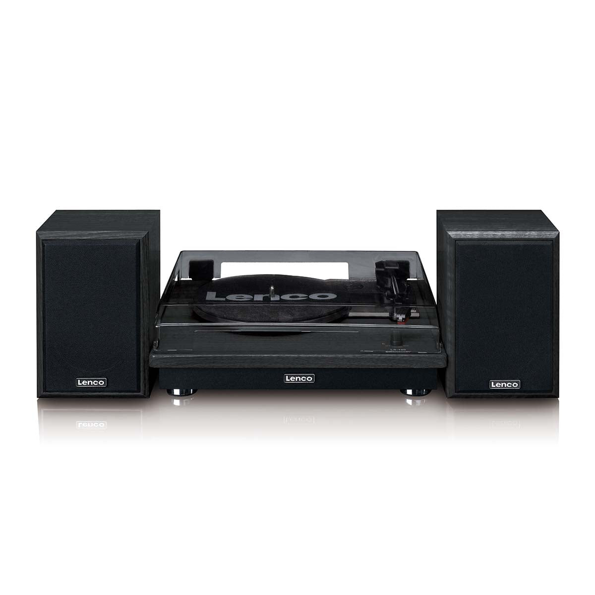 lenco-ls-100bk-plattenspieler-mit-bluetooth-und-2-externen-lautsprechern-schwarz image 3