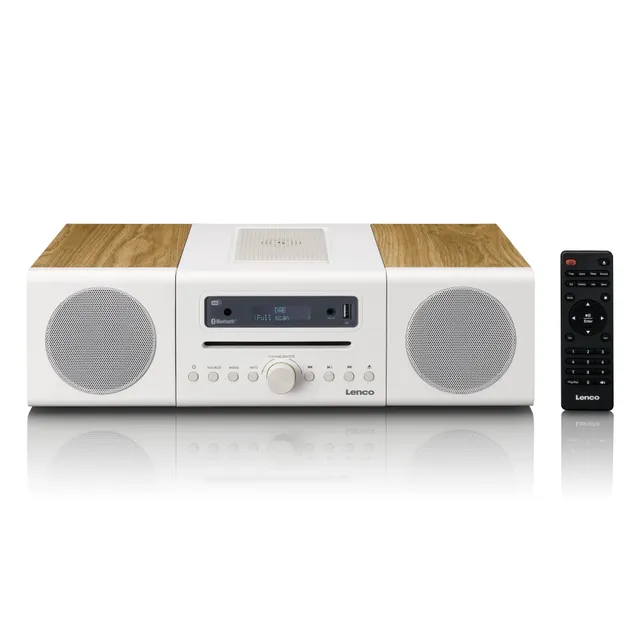lenco-mc-375whwd-hifi-stereoanlage-dab-fm-radio-bluetooth-cd-player-und-kabellos image 1