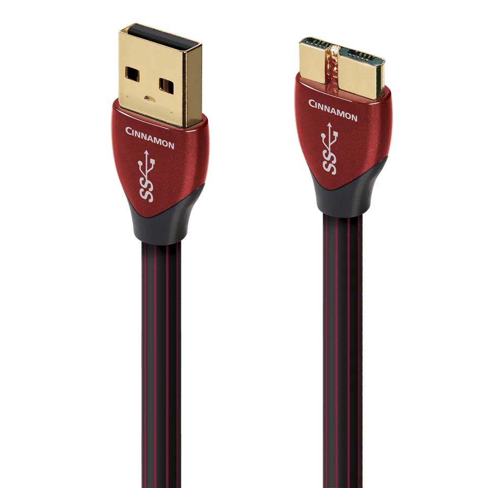 audioquest-cinnamon-usb-a-3-0-auf-micro-b-3-0-kabel-1-25-versilberte-semi-solid- image 1