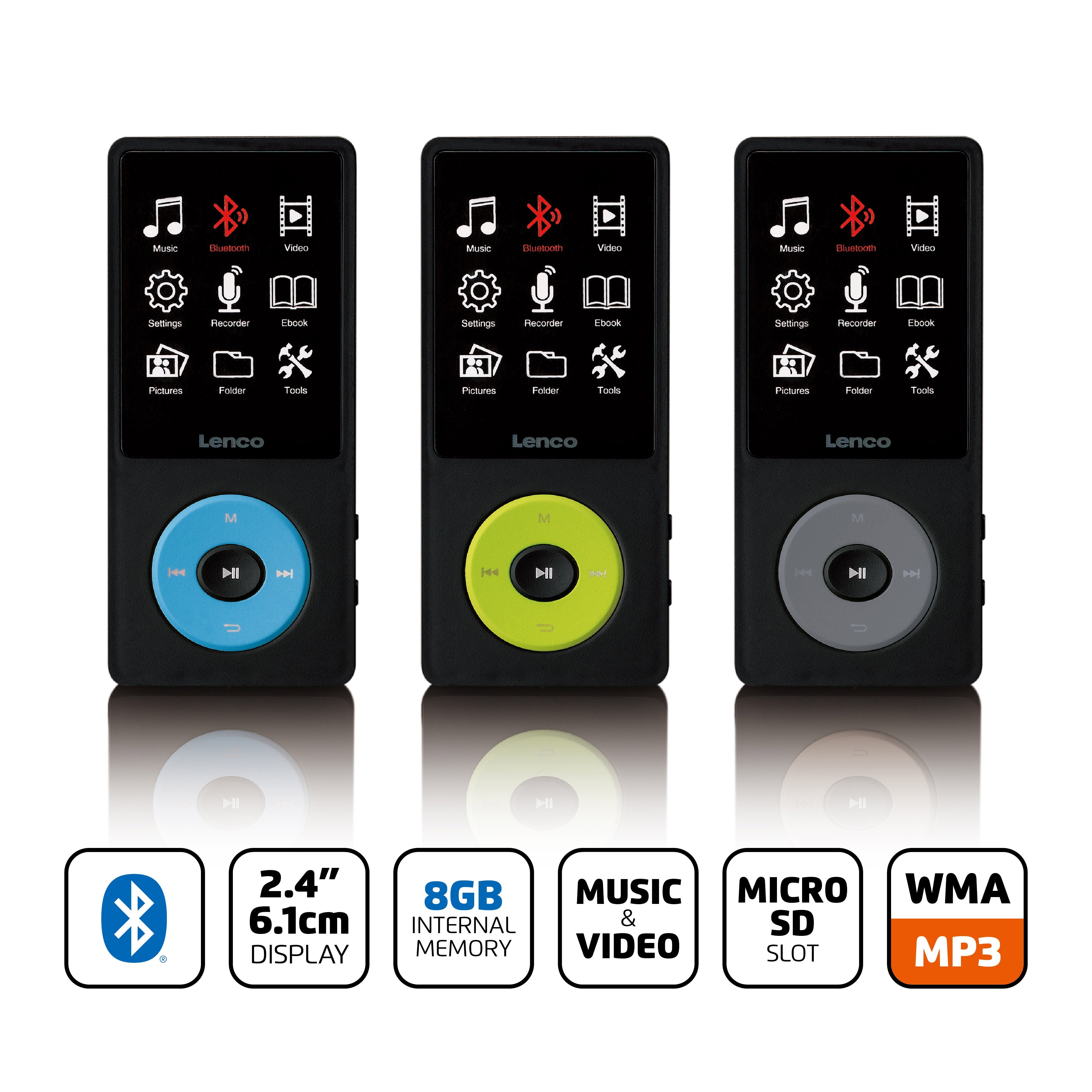 lenco-xemio-860bu-mp3-mp4-player-mit-bluetooth-5-3-8-gb-blau image 4